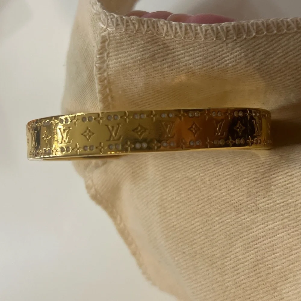 Louis Vuitton Monogram Gold Bracelet - Picture 3 of 8